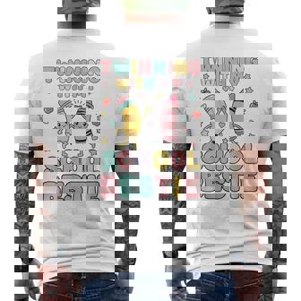 Twinning With My School Bestie Cute Matching Friend Twin Day Men's T-shirt Back Print | Seseable CA