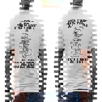 Twotroke Is All I Needs 面白いオートバイ愛好家ダートバイク メンズTシャツ バックプリント - Kawaiitshirt