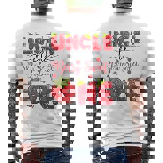 Uncle Of The Berry Sweet One Strawberry First Birthday Men's T-shirt Back Print - Monsterry