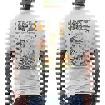 Uncle Of The Wild One 1St Birthday Boy Safari Lover Men's T-shirt Back Print - Monsterry
