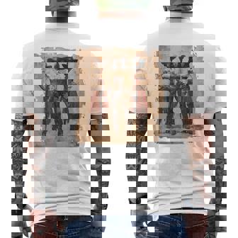 Vintage Black African American Cowgirl Western Country Rodeo Men's T-shirt Back Print - Thegiftio