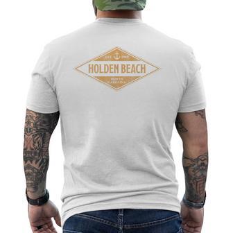 Vintage Holden Beach North Carolina Retro Vacation Souvenir Men's T-shirt Back Print - Thegiftio UK