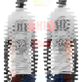 Vintage Ohio Buckeye Home State Men's T-shirt Back Print | Mazezy