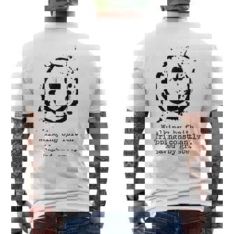 Walking By Faith Tripping Constantly Saved By Grace Men's T-shirt Back Print - Monsterry