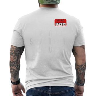I Want To Speak To The Manager Karen Halloween Costume Men's T-shirt Back Print - Thegiftio UK