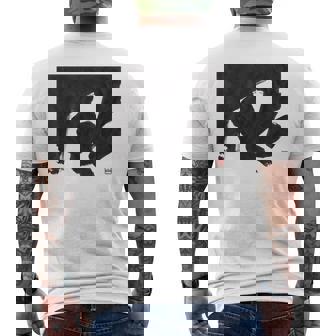 Wind Avant-Garde Japanese Calligraphy Art From Japan Men's Back Print T-Shirt | Mazezy