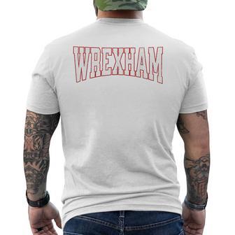 Wrexham City Vintage Men's T-shirt Back Print - Thegiftio UK
