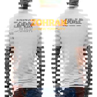 Zohran For New York City Men's T-shirt Back Print | Mazezy