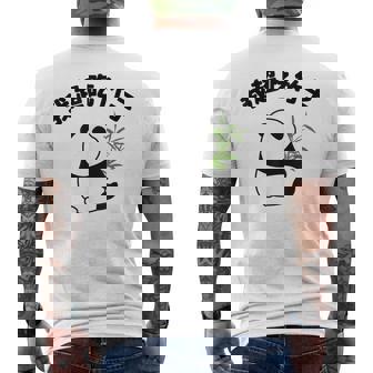 かわいいパンダ 中国風日本語 面白 メンズTシャツ バックプリント - Kawaiitshirt