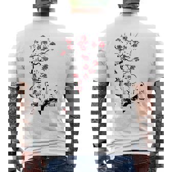 こだま 日本の幽霊 日本 童話 メンズTシャツ バックプリント - Kawaiitshirt