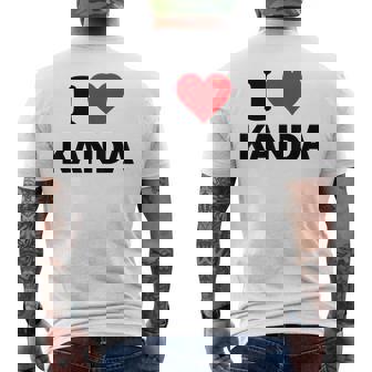 アイハート 神田ジャパンラブ 日本のお土産品 メンズTシャツ バックプリント - Kawaiitshirt