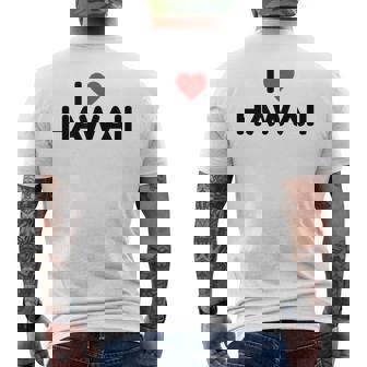 アイラブハワイ メンズTシャツ バックプリント - Kawaiitshirt