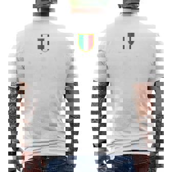 イタリア イタリアの国旗 イタリアのお土産 メンズTシャツ バックプリント - Kawaiitshirt