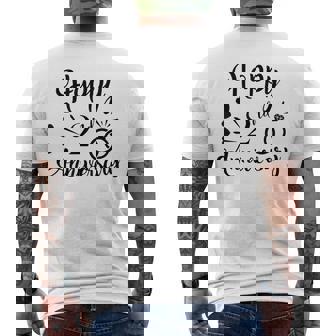 カップル2周年記念プレゼント クールな2周年記念 メンズTシャツ バックプリント - Kawaiitshirt