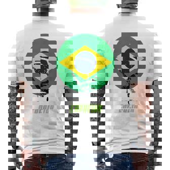 カポエイラ ブラジル国旗 メンズTシャツ バックプリント - Kawaiitshirt