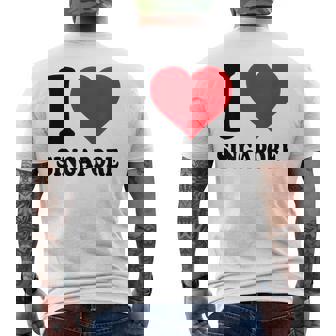 シンガポールへの愛をシンプルに伝える一枚 メンズTシャツ バックプリント - Kawaiitshirt