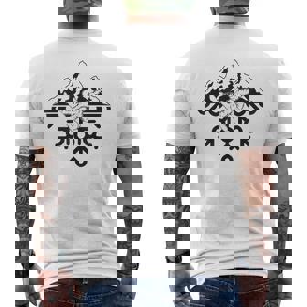 スノーボード スノボ スノーフレーク メンズTシャツ バックプリント - Kawaiitshirt