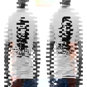 チェ・ゲバラ・キューバ革命「ハスタ・ラ・ヴィクトリア・シェンプレ」 メンズTシャツ バックプリント - Kawaiitshirt