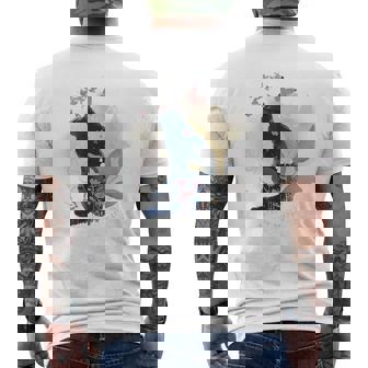 テリアン・キャット・アナザー・ライフ メンズTシャツ バックプリント - Kawaiitshirt