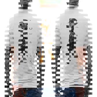 ドーベルマン シャツ ドーベルマン ピンシャー 犬 ママ お父さん 愛 ペット 子犬 メンズTシャツ バックプリント - Kawaiitshirt