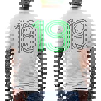 ナンバー19シャツ レトロユニフォーム ヨーロッパスタイル バックプリントジャージ メンズTシャツ バックプリント - Kawaiitshirt