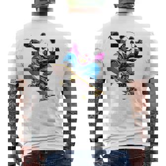 パンダベア スケートボード スケーター パンダベ メンズTシャツ バックプリント - Kawaiitshirt