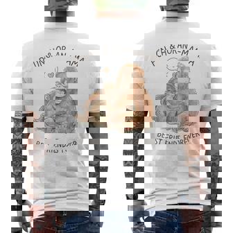 パンチとオランママのベスト・フレンズ・フォーエバー メンズTシャツ バックプリント - Kawaiitshirt