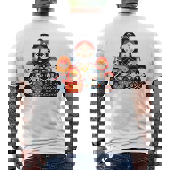 マトリョーシカ ロシア人形 入れ子人形 マトリョーシカ 長袖tシャツ メンズTシャツ バックプリント - Kawaiitshirt