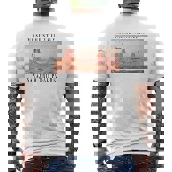 モニュメントバレー ナバホ族公園 アリゾナ ユタ州 メンズTシャツ バックプリント - Kawaiitshirt
