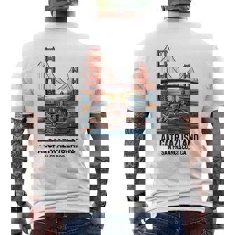 ヴィンテージ アルカトラズ島 サンフランシスコ ゴールデンゲート ベイエリア メンズTシャツ バックプリント - Kawaiitshirt