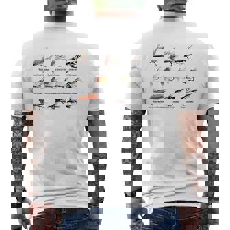 ヴィンテージ フライフィッシングルアー カラーtシャツ メンズTシャツ バックプリント - Kawaiitshirt