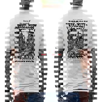 ヴィンテージ 香港 ストリート シーン 赤 タクシー 九龍 Hkg アジア メンズTシャツ バックプリント - Kawaiitshirt