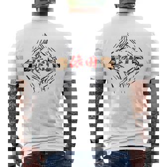 依田 苗字 面白いtシャツ 胸 名前 おもしろ グッズ 服 筆文字 文字 入り 面白い ネタ メンズ メンズTシャツ バックプリント - Kawaiitshirt