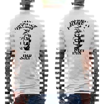 政府発行手榴弾シャツ メンズTシャツ バックプリント - Kawaiitshirt