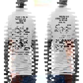 暇なときにやること、キャンピングカー、キャンピングカー メンズTシャツ バックプリント - Kawaiitshirt