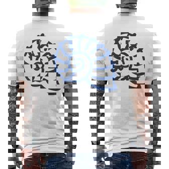 海のユーモア シンプルでミニマルな貝殻 貝殻 メンズTシャツ バックプリント - Kawaiitshirt