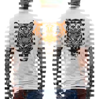 虎の肖像画 虎の恋人 野生動物 森の恋人 メンズTシャツ バックプリント - Kawaiitshirt