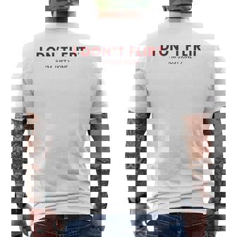 裏面 イチャイチャしないちょっとおもしろいことばっかり言ってるだけ メンズTシャツ バックプリント - Kawaiitshirt