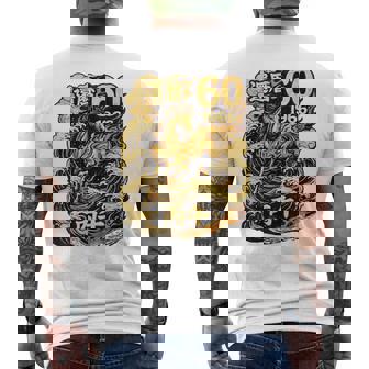 還暦 祝い 60歳 1966 丙午 火の馬 和風 和柄 馬 波 炎 記念 メンズTシャツ バックプリント - Kawaiitshirt