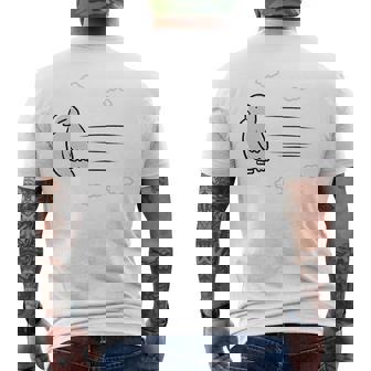 飛ぶ鳥 メンズTシャツ バックプリント - Kawaiitshirt