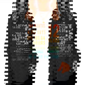 12歳の誕生日 男の子 女の子 面白い 12歳 レディーススウェットシャツ - Kawaiitshirt