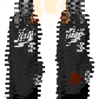 30 歳 誕生日 三十路 祝い 30歳 30才 お祝い 男性 女性 アラサー 贈り物 野球 ユニフォーム 長袖tシャツ レディーススウェットシャツ - Kawaiitshirt