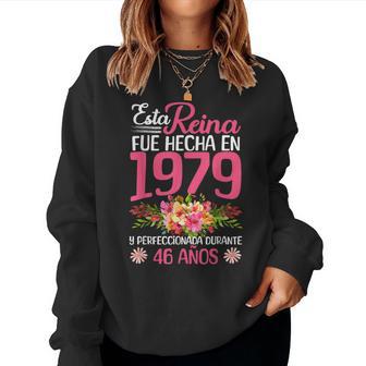 46 Años Regalo De Cumpleaños Hecha En 1979 46 Años Sudadera Mujer - Regaloses