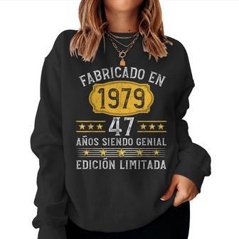 47 Años Cumpleaños Hombre Fabricado En 1979 Sudadera Mujer - Regaloses