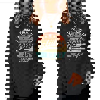 50 Años Cumpleaños Las Leyendas Nacen En Octubre De 1975 Cuello Sudadera Mujer - Regaloses