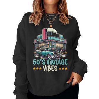 From The 50S Music 50'S 1950 Party Fifties 50'S Women Sweatshirt - Thegiftio UK