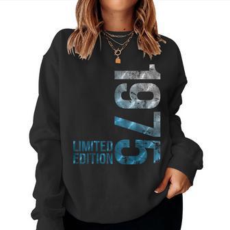 50Th Birthday 50 Years Old Vintage 1975 Women Sweatshirt - Thegiftio UK