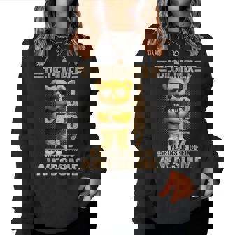 58歳 1967年12月 テディベア 58歳 誕生日 男性 女性 レディーススウェットシャツ - Kawaiitshirt