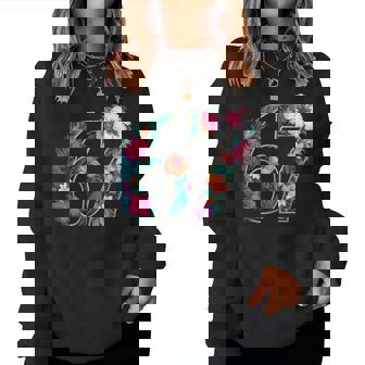 67 Floral Flower Gen 67Th Birthday Number 67 Women Sweatshirt - Seseable