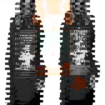 67 Teacher Halloween Ghost Six Seven Meme Do The Maths Women Sweatshirt - Monsterry